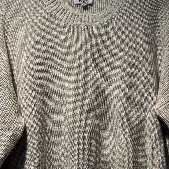 Women’s 525 White Sweater w/Metallic Sparkle Thread sz XL - Picture 2 of 9